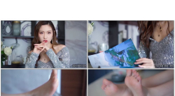 雪白美脚的漂亮法式美甲